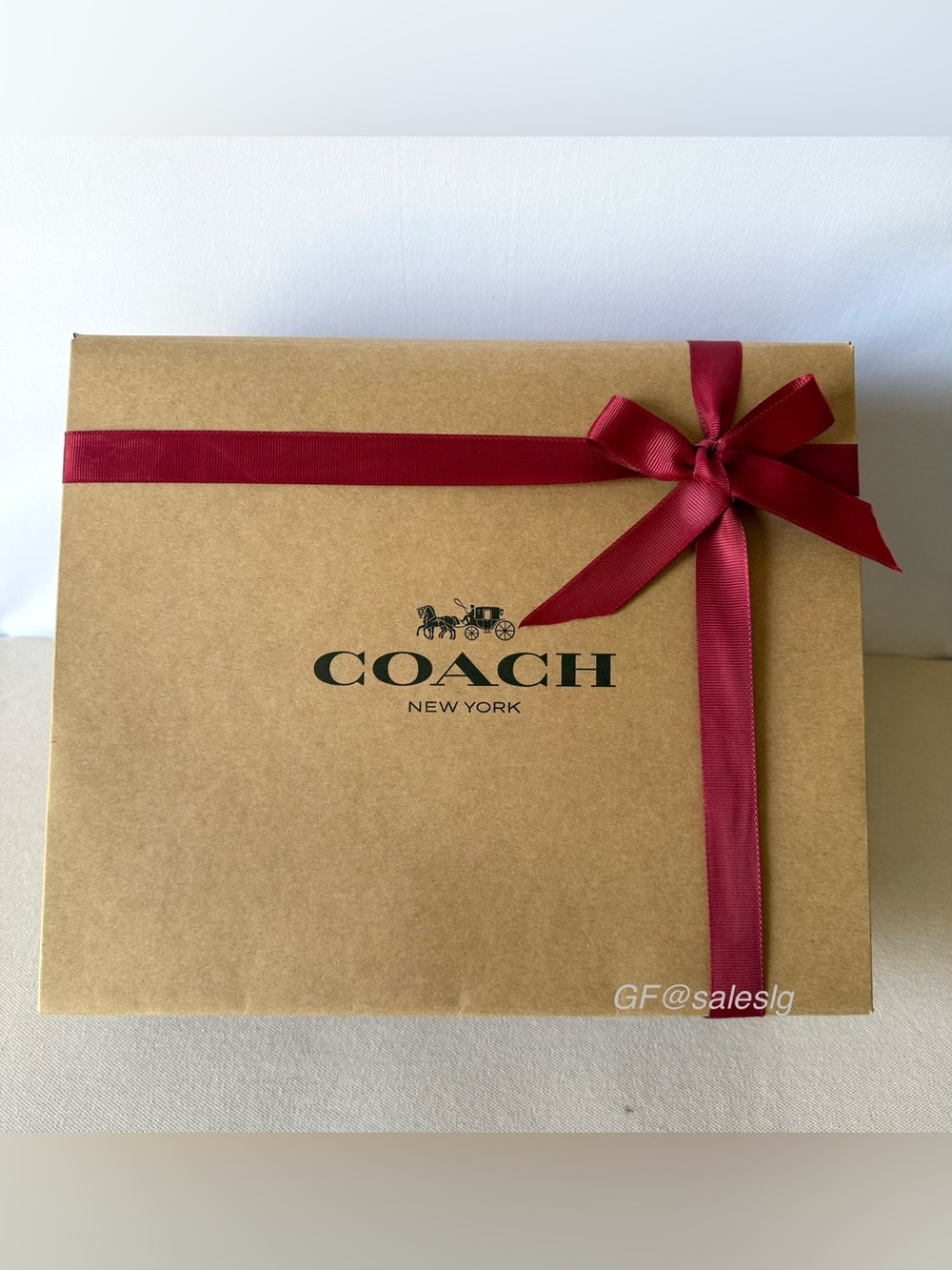NWT Coach Hadley Backpack Signature blue Denim  /Gold hardware Gift Set - Picture 12 of 16